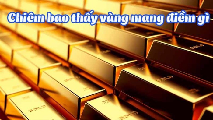 Chiêm bao thấy mất vàng đánh con gì?